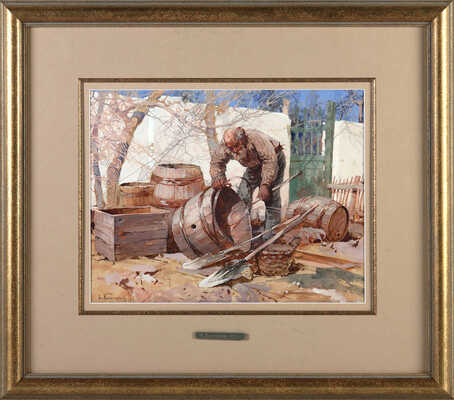 Колесников Степан Фёдорович. Весенние работы